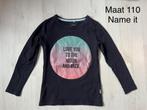 Shirt met lange mouwen, maat 110, merk: Name it, Ophalen of Verzenden, Zo goed als nieuw, Meisje, Shirt of Longsleeve