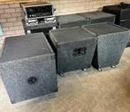 Zware geluidset RCF en DAS, 4 subs, 2 toppen, inkl. Kabels, Audio, Tv en Foto, Luidsprekers, Gebruikt, Subwoofer, 120 watt of meer