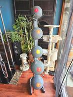 Hastings medicine ball set inclusief ballenrek, Sport en Fitness, Fitnessmaterialen, Ophalen, Zo goed als nieuw, Fitnessbal