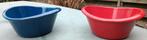 Vintage COPCO gietijzeren saus pannetje blauw rood (G241), Huis en Inrichting, Keuken | Potten en Pannen, Gietijzer, Overige typen