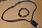 Armband en ketting sterrenbeeld vissen, Ophalen of Verzenden, Nieuw, Overige kleuren, Steen of Mineraal