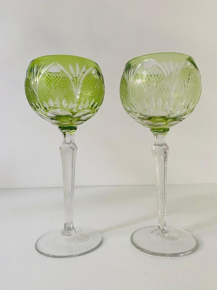 Antiek kristallen glazen, Antiek en Kunst, Antiek | Glas en Kristal, Ophalen of Verzenden