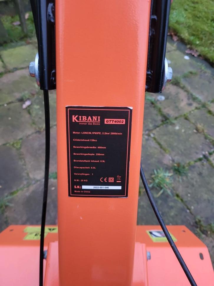 Tuinfrees Kibani GTT4002 - Nieuwstaat, Tuin en Terras, Hand-tuingereedschap, Zo goed als nieuw, Cultivator, Ophalen