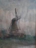 Schilderij Molen, met lijst, Antiek en Kunst, Kunst | Schilderijen | Klassiek, Ophalen