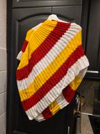 Oeteldonk Poncho Rood Wit Geel, Kleding | Dames, Truien en Vesten, Maat 38/40 (M), Oeteldonk, Ophalen of Verzenden, Zo goed als nieuw