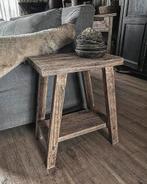 ~Stoer Sober Landelijk Houten Krukje/Bankje~, Huis en Inrichting, Woonaccessoires | Overige, Ophalen of Verzenden, Nieuw
