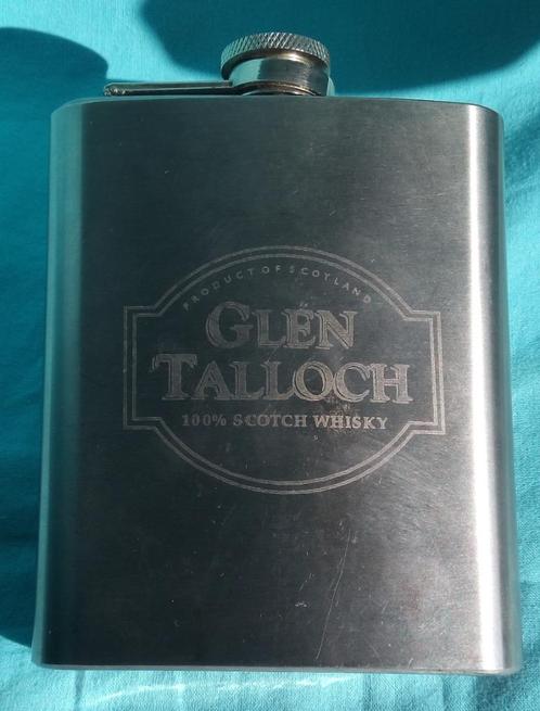 GLEN TALLOCH WHISKY WHISKEY HEUPFLES SCHOTLAND nooit gebruik, Verzamelen, Merken en Reclamevoorwerpen, Zo goed als nieuw, Gebruiksvoorwerp