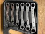 Topcraft Ringsleutel set ratel 6 t/m 19mm, Doe-het-zelf en Verbouw, Gereedschap | Handgereedschap, Ophalen of Verzenden, Zo goed als nieuw