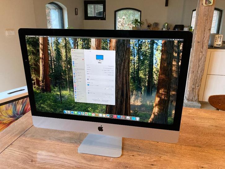 Snelle iMac 27" 5K (2020) i7/5700XT/1TB HDD/72GB RAM!, Computers en Software, Apple Desktops, Zo goed als nieuw, iMac, SSD, 4 Ghz of meer