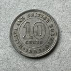 Malaya en Brits Borneo 10 cents 1953, Postzegels en Munten, Munten | Azië, Zuidoost-Azië, Verzenden