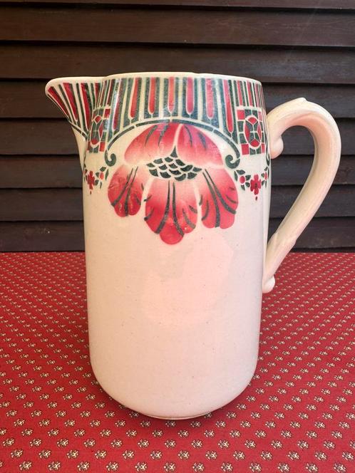 Franse lampetkan met Art Deco motief, Antiek en Kunst, Antiek | Servies los, Ophalen of Verzenden