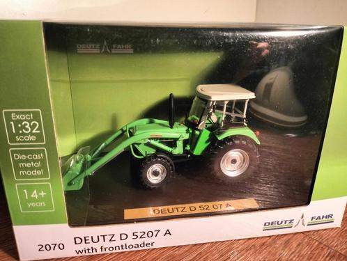 Te koop Deutz D 5207 A Fritzmeier en voorlader Gelimiteerd., Hobby en Vrije tijd, Modelauto's | 1:32, Nieuw, Tractor of Landbouw