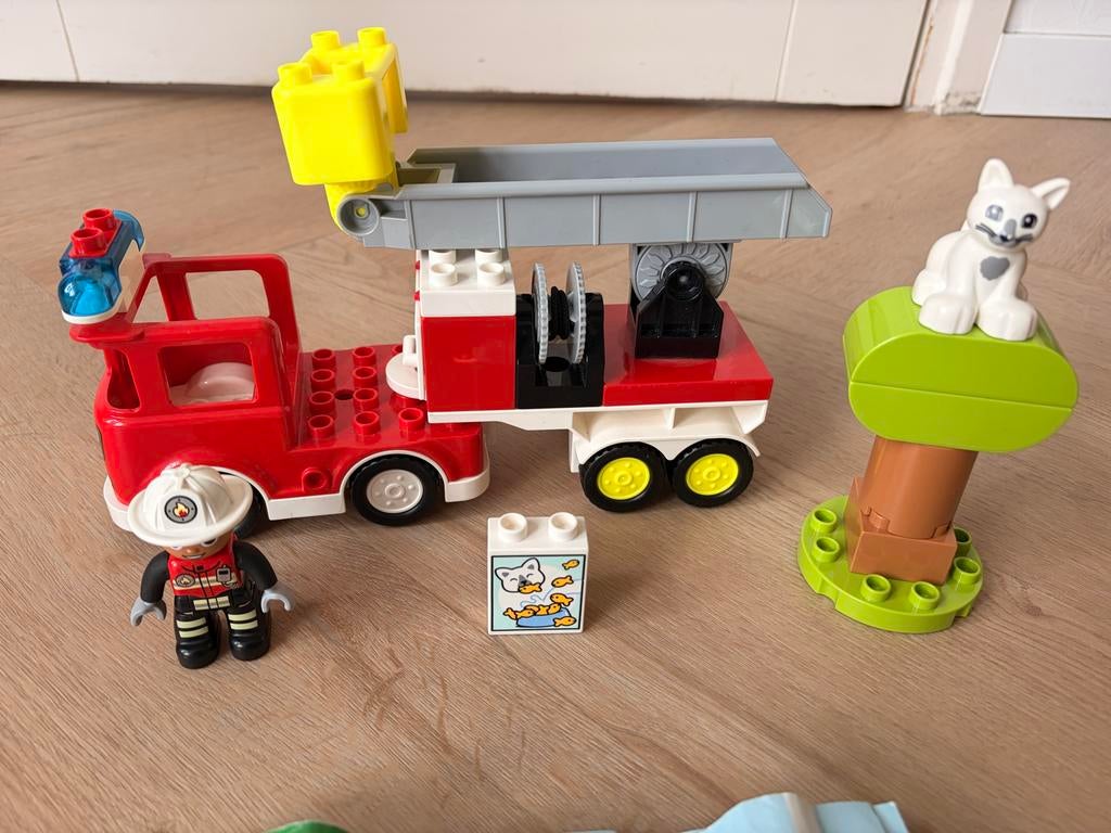 Duplo Brandweerwagen met Accessoires 10969, Ophalen of Verzenden, Gebruikt, Complete set, Duplo