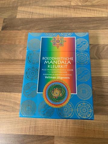 Boeddhistische mandala kleurkit beschikbaar voor biedingen