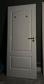 Deur opdekdeur 83x200cm 4dik paneel sierlijst toog dicht, Gebruikt, 80 tot 100 cm, Binnendeur, Ophalen of Verzenden