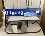 Brocante droogrek - bord uitgang - slee, Antiek en Kunst, Ophalen of Verzenden