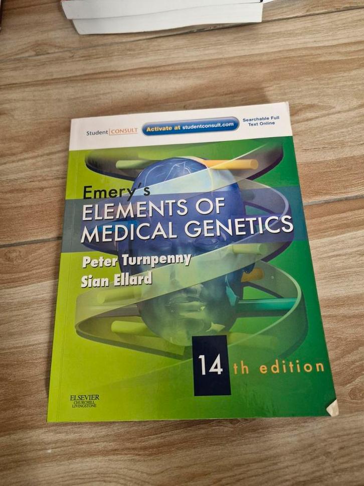 Emery's Elements of Medical Genetics  (14th Edition), Boeken, Studieboeken en Cursussen, Gelezen, WO, Beta, Ophalen of Verzenden