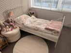IKEA Minnen Meegroeibed - Wit, Kinderen en Baby's, Kinderkamer | Bedden, Ophalen, 70 tot 85 cm, Zo goed als nieuw, Lattenbodem