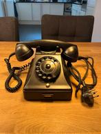 Antieke bakelieten telefoon (PTT), Telecommunicatie, Vaste telefoons | Niet Draadloos, Met draaischijf, Gebruikt, Ophalen