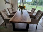 Zes luxe eetkamerstoelen, Huis en Inrichting, Complete eetkamers, Ophalen, Zo goed als nieuw
