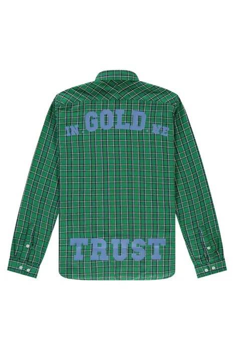 In Gold We Trust The Clash Blouse maat L, Kleding | Heren, Overhemden, Nieuw, Halswijdte 41/42 (L), Groen, Ophalen of Verzenden