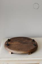 Houten dienblad plateau rond, Ophalen of Verzenden