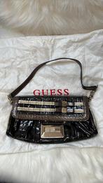 Guess handtas croco look – zo goed als nieuw, Ophalen of Verzenden, Nieuw, Zwart, Handtas