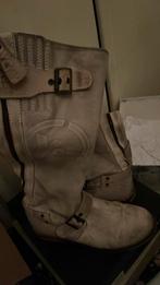 Leren dames laars, Kleding | Dames, Schoenen, Ophalen of Verzenden, Zo goed als nieuw, Grijs