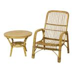 Italiaanse Rotan Fauteuil French Riviera Boho Stijl, Ophalen, Gebruikt, Boho, Riet of Rotan