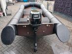 Te koop mooie  PE Boot +   5 pk Moter 4 strook, Watersport en Boten, Ophalen of Verzenden, Gebruikt