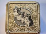 Poes poezen blik trommeltje, Verzamelen, Blikken, Ophalen of Verzenden, Gebruikt, Overige