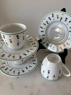 Vintage kopjes en schotels tulpjes Heinrich Winterling, Gebruikt, Ophalen of Verzenden, Overige stijlen, Kop(pen) en/of Schotel(s)