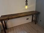 Indiase markttafel, Huis en Inrichting, Tafels | Sidetables, Ophalen, Zo goed als nieuw, 150 tot 200 cm, 25 tot 50 cm