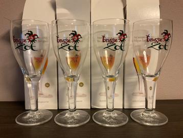 Brugse Zot Glas ..... 4 stuks nieuw in Doos beschikbaar voor biedingen
