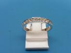 Zilveren damesring met zirkonia                         Z280, Sieraden, Tassen en Uiterlijk, Gebruikt, ., Ophalen of Verzenden