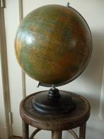Super stoere Brocante Globe  Wereldbol papier mache, Antiek en Kunst, Ophalen of Verzenden