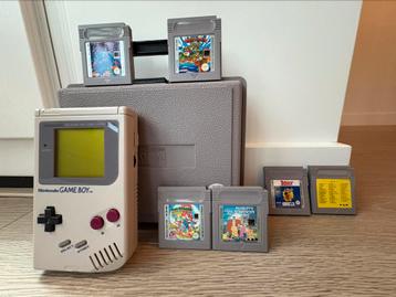 Nintendo Gameboy Classis met 6 spellen en case IZGS beschikbaar voor biedingen