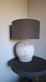Landelijke Kruiklamp met Grijze Kap, Gebruikt, Stof, Ophalen of Verzenden, Landelijk