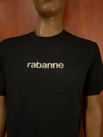 RABANNE x h&m shirt met zilveren letters M  origineel zgan, Maat 48/50 (M), Zwart, Ophalen of Verzenden, Zo goed als nieuw