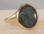 Nieuwe gouden dames/heren ring met Australische Opaal, Sieraden, Tassen en Uiterlijk, 18 tot 19, Nieuw, Dame of Heer, Met edelsteen