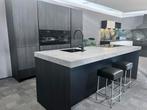 Nieuwe Sachsen  keuken met eiland met Dektron werk  blad., Ophalen, Zwart, Overige typen, Nieuw