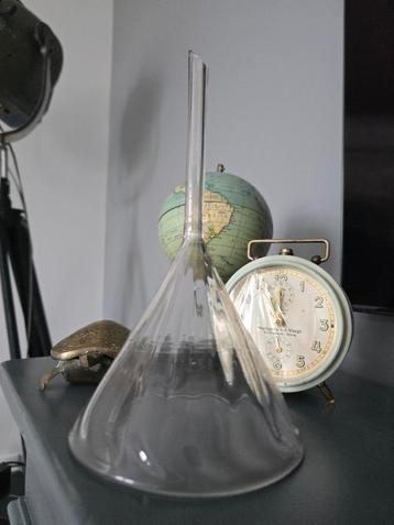 Prachtige grote antieke Art Nouveau glazen trechter 1900 €15 beschikbaar voor biedingen