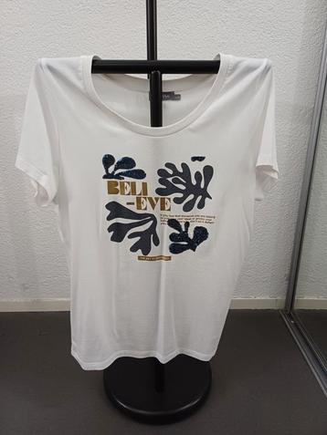 Geisha shirt maat 40 - blauw/goud print beschikbaar voor biedingen