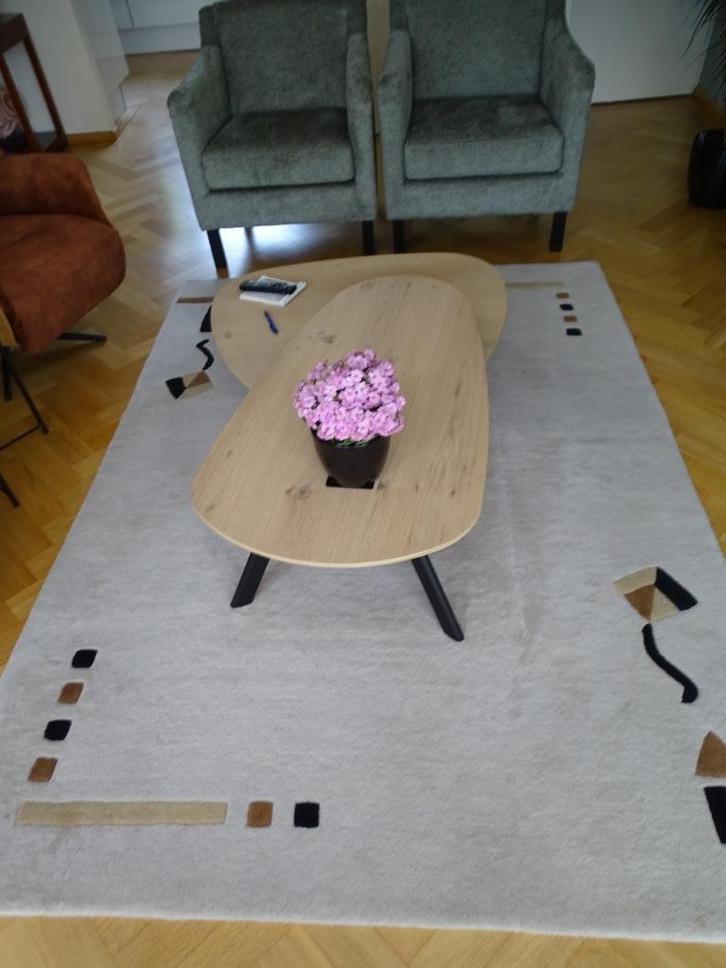 Vloerkleed Handgeknoopt 240x180 100% wol NU 65,-euro, Huis en Inrichting, Stoffering | Tapijten en Kleden, Gebruikt, 200 cm of meer