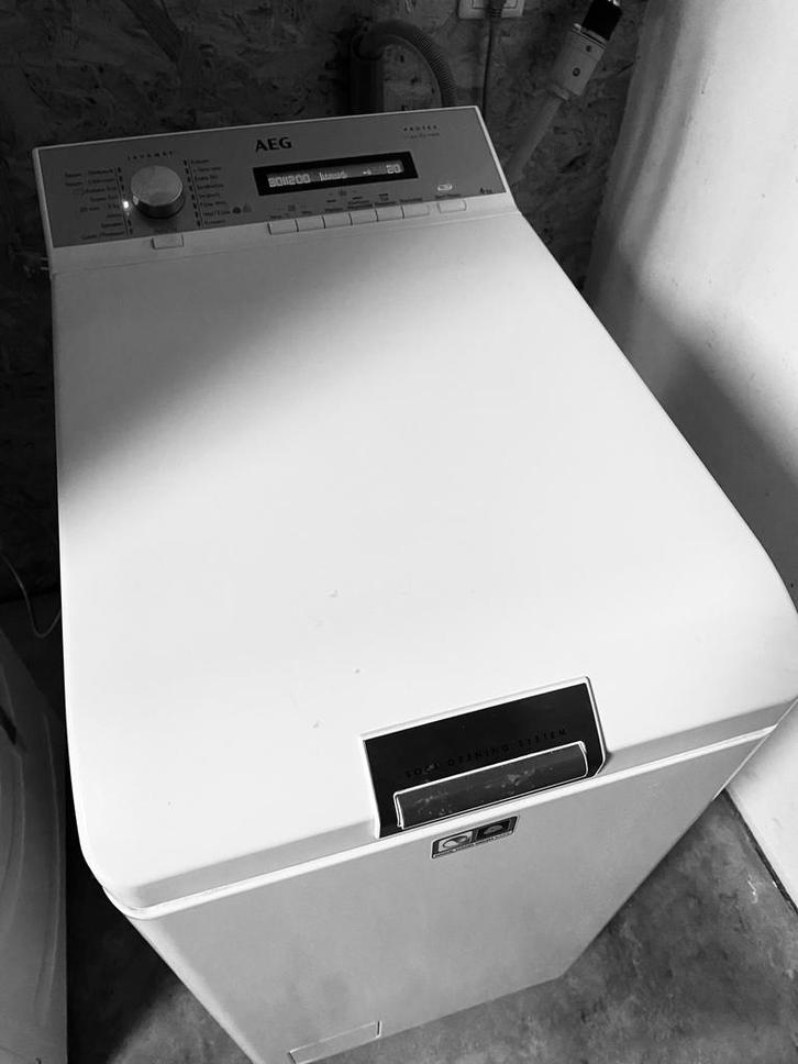 AEG Bovenlader Wasmachine - 6kg - garantie - wytguod, Witgoed en Apparatuur, Wasmachines, Gebruikt, Bovenlader, 6 tot 8 kg, 85 tot 90 cm