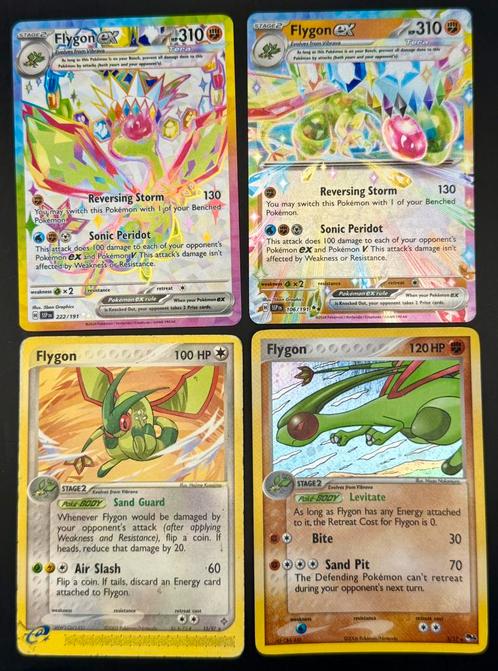 Pokémon Lot - Flygon kaarten (vintage & new sets), Hobby en Vrije tijd, Verzamelkaartspellen | Pokémon, Zo goed als nieuw, Meerdere kaarten