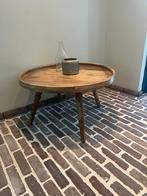 Houten Bijzettafel / Salontafel, Huis en Inrichting, Tafels | Bijzettafels, 45 tot 60 cm, Minder dan 55 cm, Gebruikt, Rond