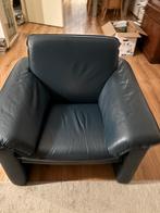 Blauw 3 en 2 zits bank met fauteuil, Huis en Inrichting, Fauteuils, Ophalen of Verzenden, Gebruikt, 75 tot 100 cm