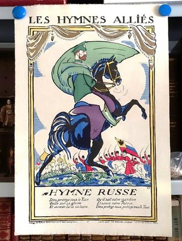 Les Hymnes Alliés Hymne Russe 1916 1/1000 ex Robert Bonfils beschikbaar voor biedingen