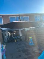 Zweefparasol met voet en stenen, Ophalen, Gebruikt, Kantelbaar, 2 tot 3 meter